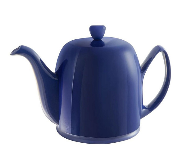 картинка Чайник керамический, заварочный с ситечком на 6 чашек голубой, Salam Blue Gourmet Palais Des Thés