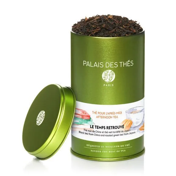 картинка Черный и зеленый чай "Обретённое время", металлическая баночка Palais Des Thés