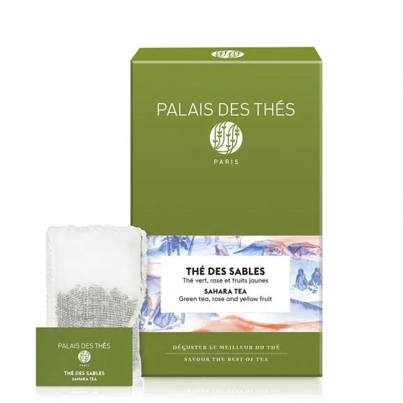 картинка Зеленый чай "Цветок Пустыни", муслиновые пакетики Palais Des Thés