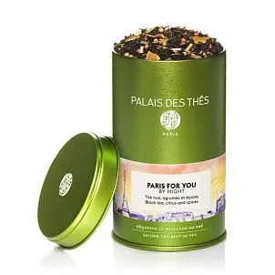  Черный чай "Ночной Париж для тебя", металлическая баночка Palais Des Thés