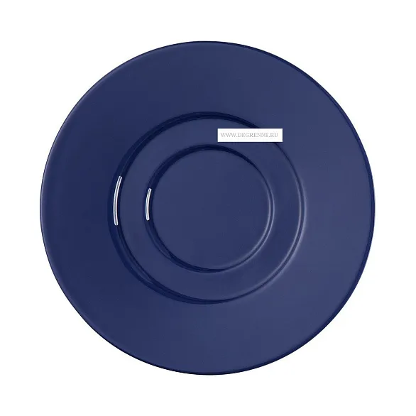 картинка Блюдце керамическое 15 см, синее, Empileo Bleu Gourmet  Palais Des Thés