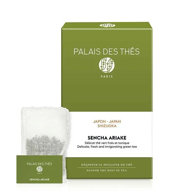 картинка Зеленый чай "Сенча Арияке Био", муслиновые пакетики Palais Des Thés