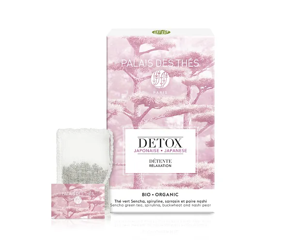 картинка Зеленый чай "DETOX Япония. Расслабление" новый рецепт, муслиновые пакетики Palais Des Thés