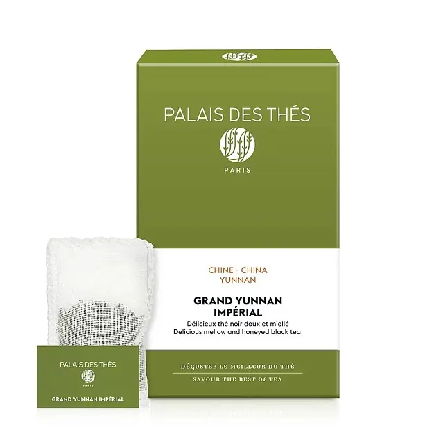 картинка Черный чай "Гран Юньнань Империал Био", муслиновые пакетики Palais Des Thés