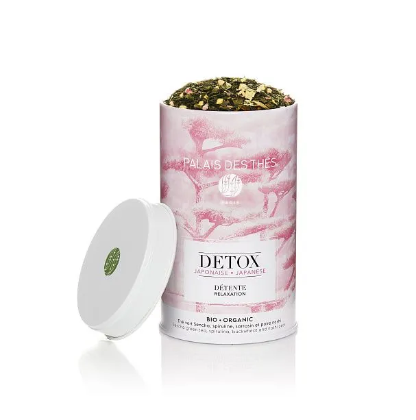 картинка Зеленый чай "DETOX Япония. Расслабление" новый рецепт, металлическая баночка Palais Des Thés