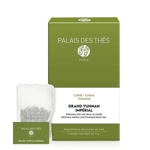 картинка Черный чай "Гран Юньнань Империал Био", муслиновые пакетики Palais Des Thés
