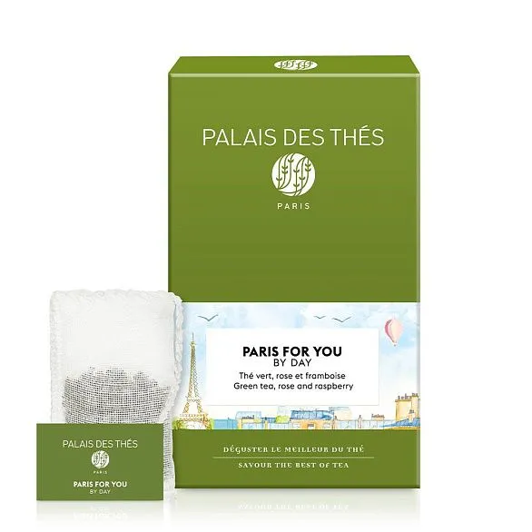 картинка Зеленый чай "Дневной Париж для тебя", муслиновые пакетики Palais Des Thés