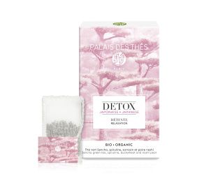 Зеленый чай "DETOX Япония. Расслабление" новый рецепт, муслиновые пакетики Palais Des Thés