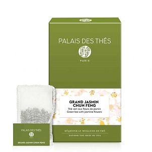  Зеленый чай "Гран Жасмин Чунь Фэн", муслиновые пакетики Palais Des Thés